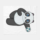 Panda Handball-speler Handball Fleece Deken (Voorkant (Horizontaal))