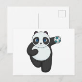 Panda handbalspeler Handbal Briefkaart (Voorkant / Achterkant)