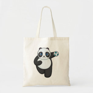 Panda Handbalspeler Handbal Tote Bag