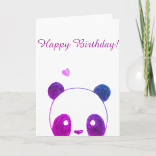 Panda Happy Birthday Kaart