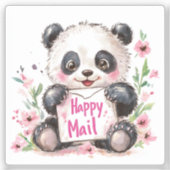 Panda, Happy Mail, Sticker (Recto)