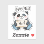Panda Happy Mail Sticker (Vel)