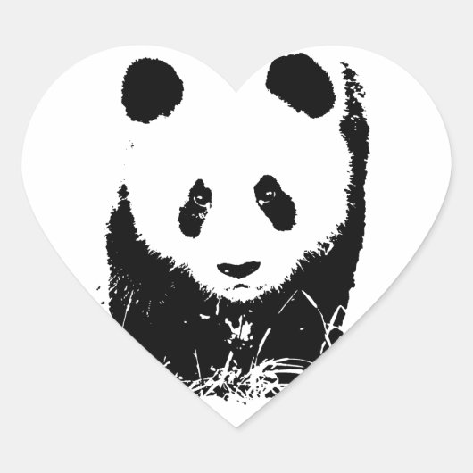 Panda Hart Sticker (Voorkant)