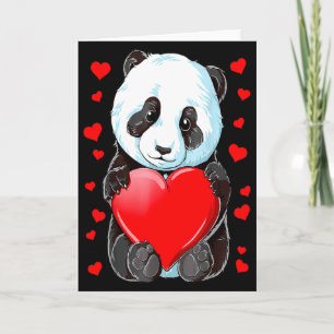 Panda Hart Valentijnsdag Meisjes Kinderen Vrouwen Kaart