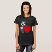 Panda Heart T-shirt (Voorkant volledig)