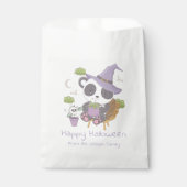 Panda Heks Pet Happy Halloween Bedankzakje (Voorkant)