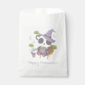 Panda Heks Pet Happy Halloween Bedankzakje (Voorkant)