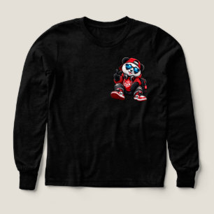 Panda Hip-Hop Cool en Sweat à Capuche RougeStyle U