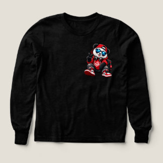 Panda Hip-Hop Cool en Sweat à Capuche RougeStyle U