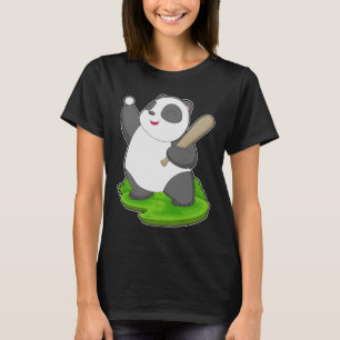 Panda honkbalknuppel t-shirt