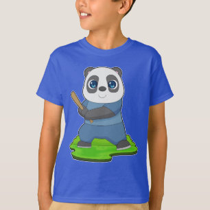 Panda honkbalknuppel t-shirt