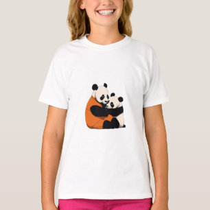 Panda Hugging Design – Schattige en hartverwarmend T-shirt