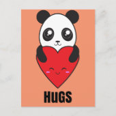 Panda Hugs Briefkaart (Voorkant)