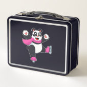 Panda Ice skating Ice schaatsen (Voorkant)