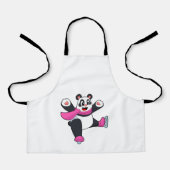 Panda Ice skating Ice schaatsen Schort (Voorkant)