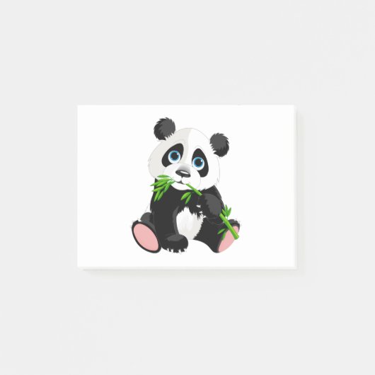 Panda illustratie ontwerp post-it® notes (Voorkant)