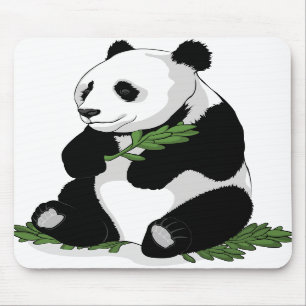Panda Illustration Mousepad Muismat