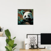 Panda - Impression d'art en toile (Bureau à domicile)