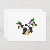 Panda in Boom Briefkaart (Voorkant / Achterkant)