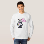 Panda in Darts met Dart T-shirt (Voorkant volledig)