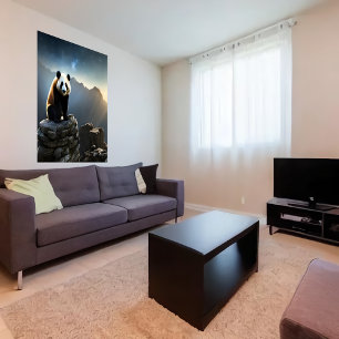 Panda in de bergen   AI Art Poster