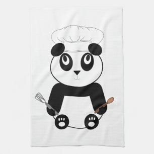 Panda in de pet Kitchen theekdoek van chef-kok Theedoek
