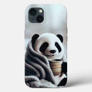 Panda in de winter iPhone 13 hoesje