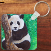 Panda in een Sleutelhanger voor het schilderen van (Achterkant)
