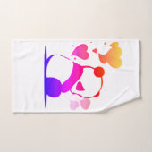Panda in pink handdoek (Handdoek)