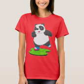 Panda Inline schaatsen Inline schaatsen Sport T-shirt (Voorkant)