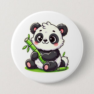 Panda | Ivaniby Ronde Button 7,6 Cm