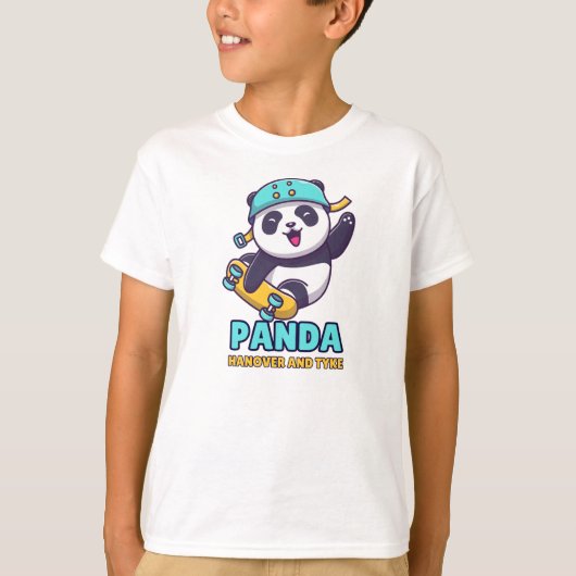 Panda kater en tyke t-shirt (Voorkant)