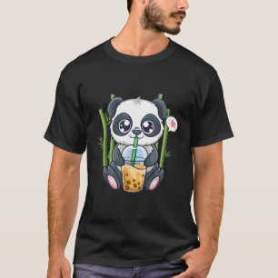 Panda Kawaii Anime Otaku Japanse Bubble Boba Thee T-shirt