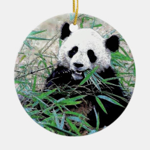 Panda Keramisch Ornament
