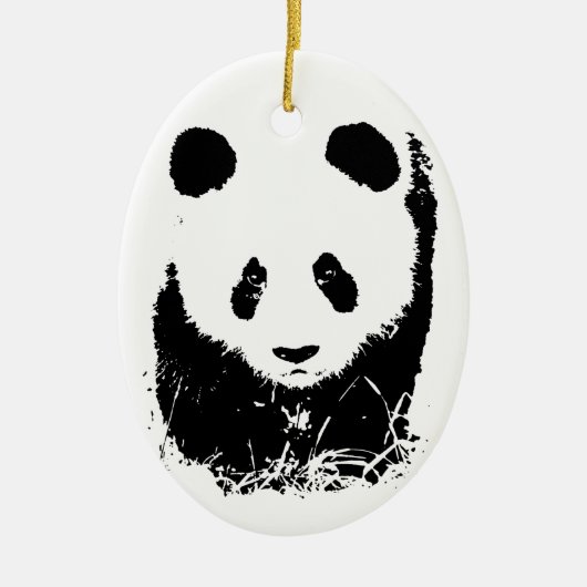 Panda Keramisch Ornament (Voorkant)