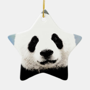 Panda Keramisch Ornament