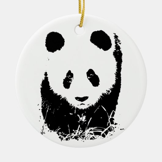 Panda Keramisch Ornament (Voorkant)