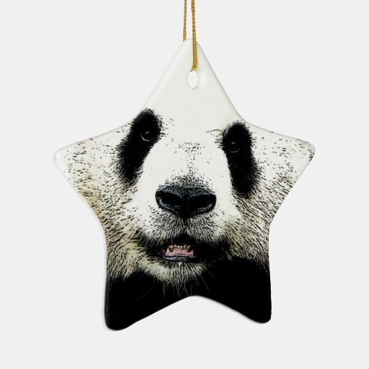 Panda Keramisch Ornament (Rechts)