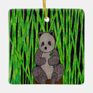Panda - Keramische Versiering Keramisch Ornament