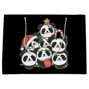Panda kerstboom Funny Animal Kerstmis Grote Groot Cadeauzakje