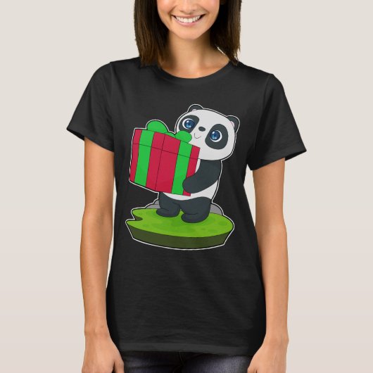 Panda kerstpakket t-shirt (Voorkant)