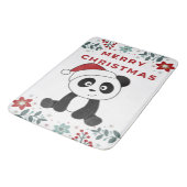 Panda Kerstsneeuwwinterdieren Pandas Bath Ma Badmat (Gekanteld)