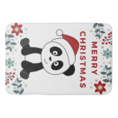 Panda Kerstsneeuwwinterdieren Pandas Bath Ma Badmat (Voorkant)