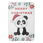 Panda Kerstsneeuwwinterdieren Pandas Bath Ma Badmat (Voorkant Verticaal)