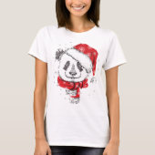 Panda KerstSweater Hoodie Tshirt (Voorkant)