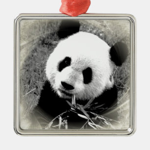 Panda Kerstversieringen Metalen Ornament