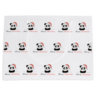 Panda Kerstwinter Groot Cadeauzakje