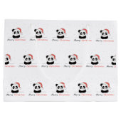 Panda Kerstwinter Groot Cadeauzakje (Achterkant)