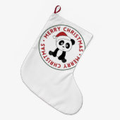 Panda Kerstwinter Grote Kerstsok (Voorkant (Hangend))