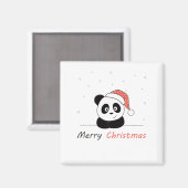Panda Kerstwinter Magneet (Voorkant / Achterkant)